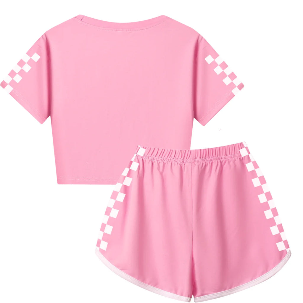 Girls T Shirt Katseye Beautiful Chaos T-shirt And Shorts Clothes