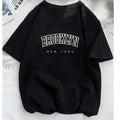 Women Brooklyn Letter Print T Shirt Girl