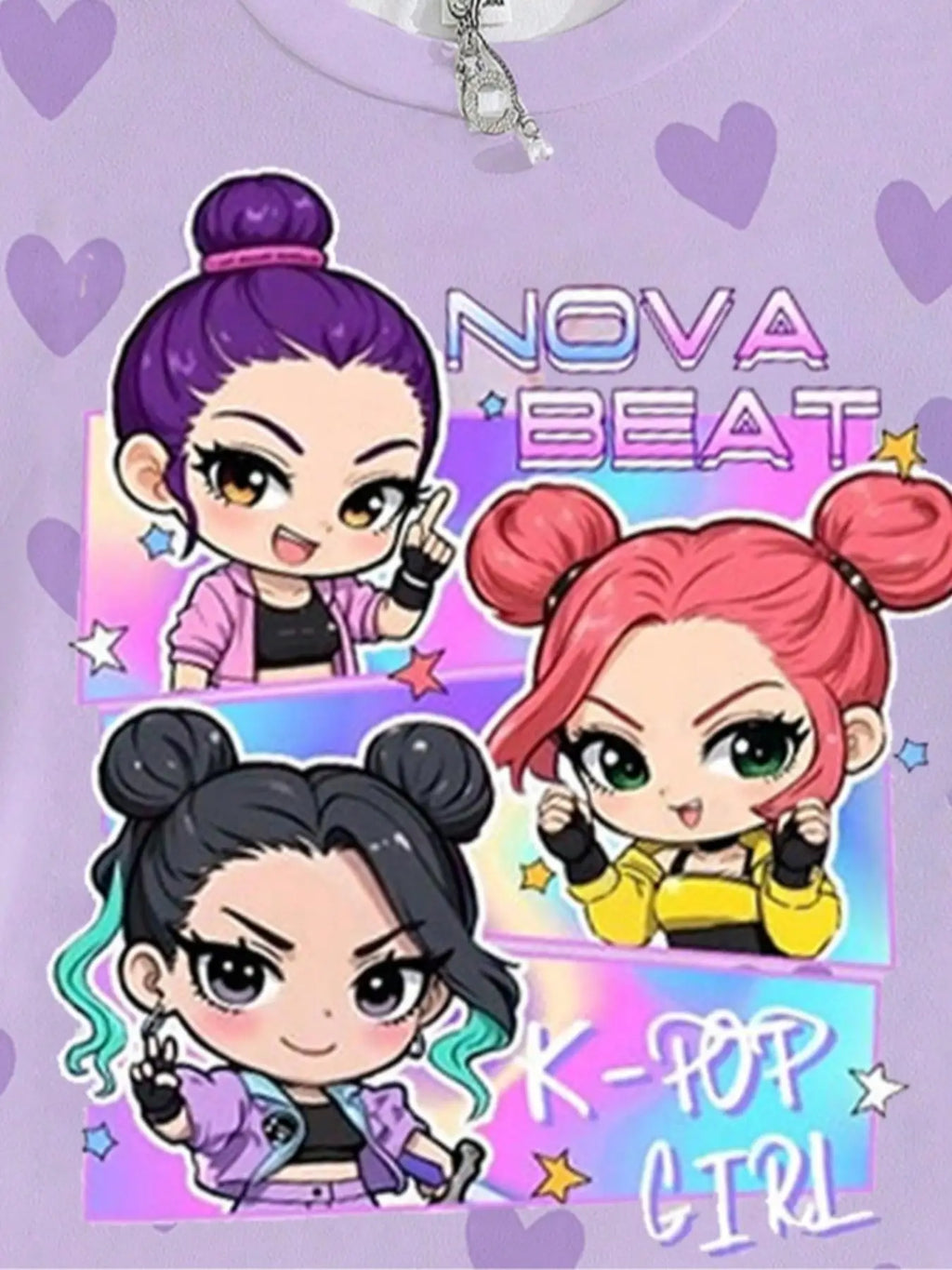 Girls K-Pop Graphic T-Shirt