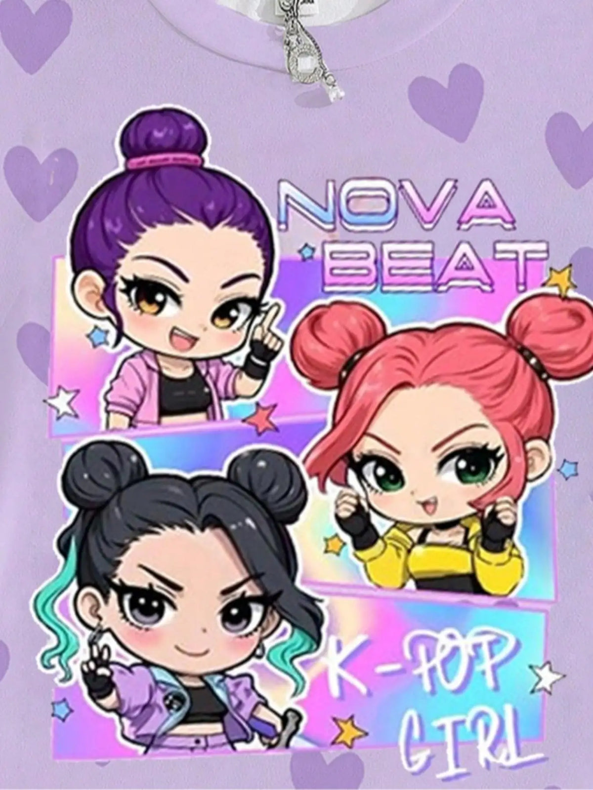 Girls K-Pop Graphic T-Shirt