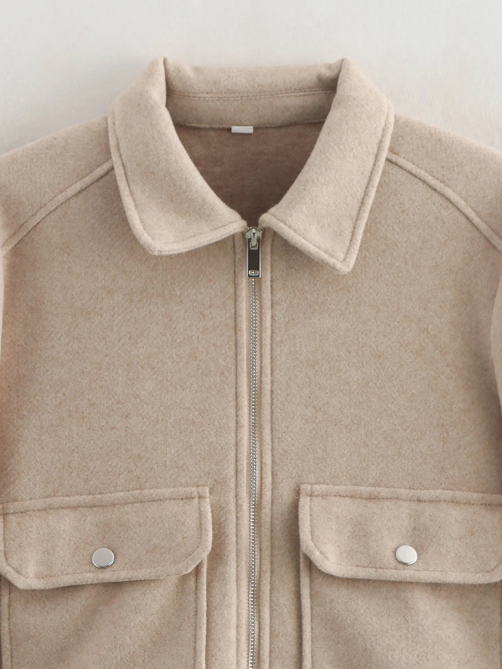 Women's Zipper Jacket Coat New Winter Long Sleeve Pocket Outerwear Coat Short Street Elegant Women's Jacket