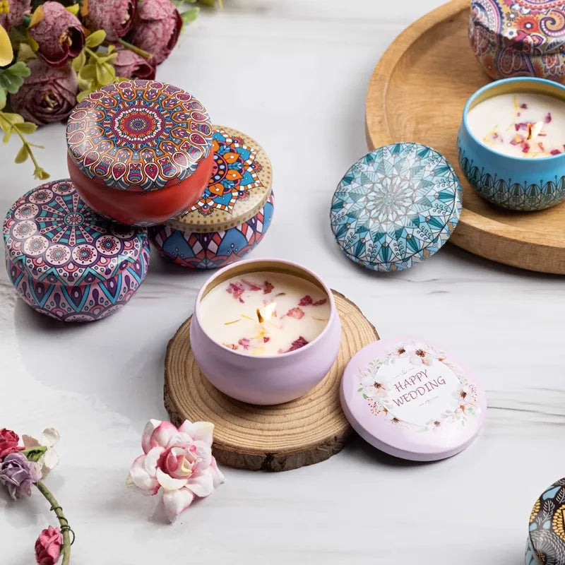1/4PCS Vintage Scented Candles