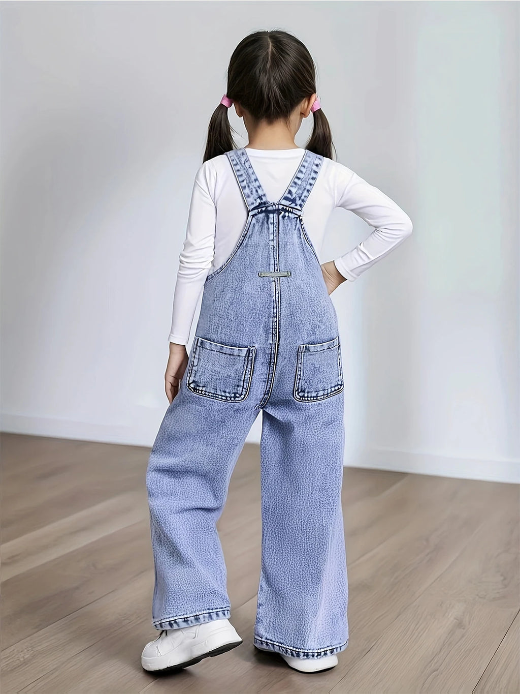Girl's Y2K Sunflower Pattern Printed Straight and Loose Denim Drawstring Pants