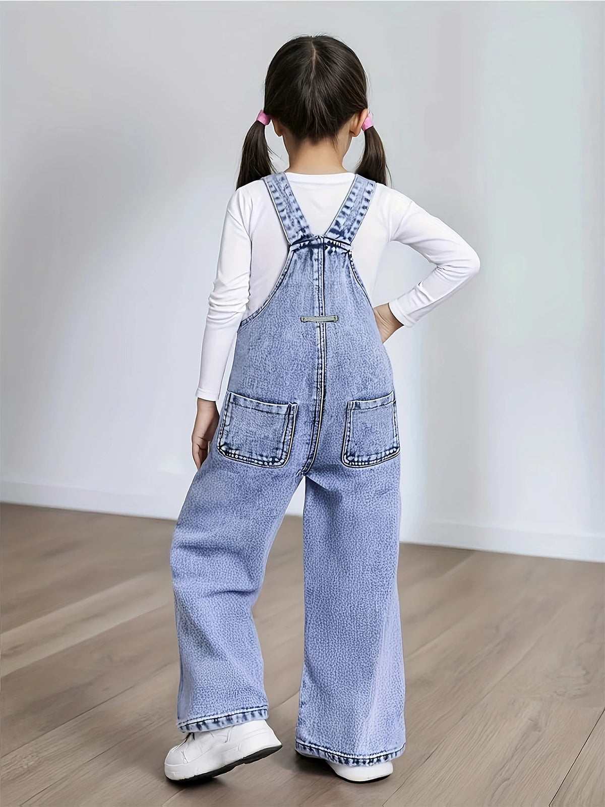 Girl's Y2K Sunflower Pattern Printed Straight and Loose Denim Drawstring Pants