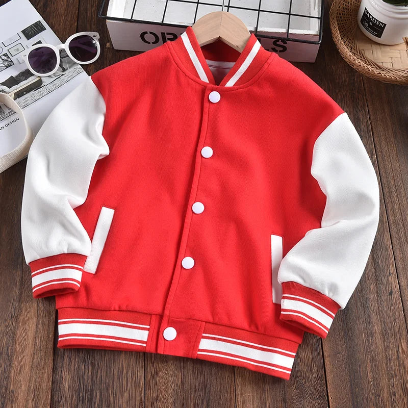 Children's Baseball Jacket Kids Fashion Clothing