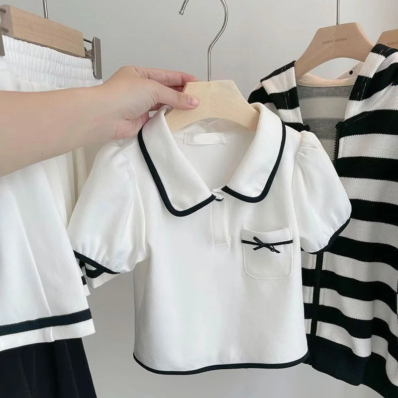 T-Shirt Suits Kids Short Sleeves 2Pcs