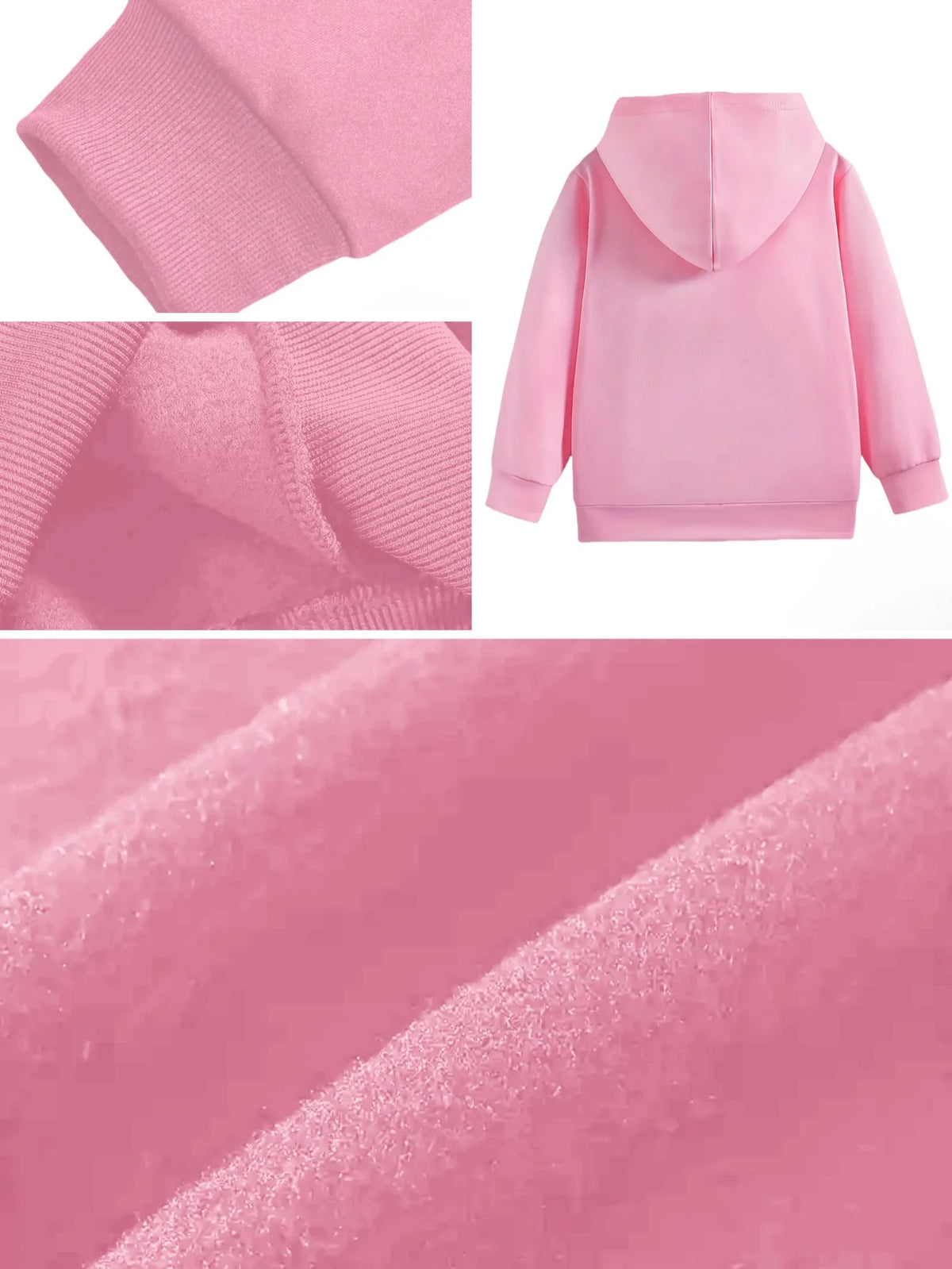 Girls' Casual Hooded Sweatshirt;Versatile Hoodie with Letter Print