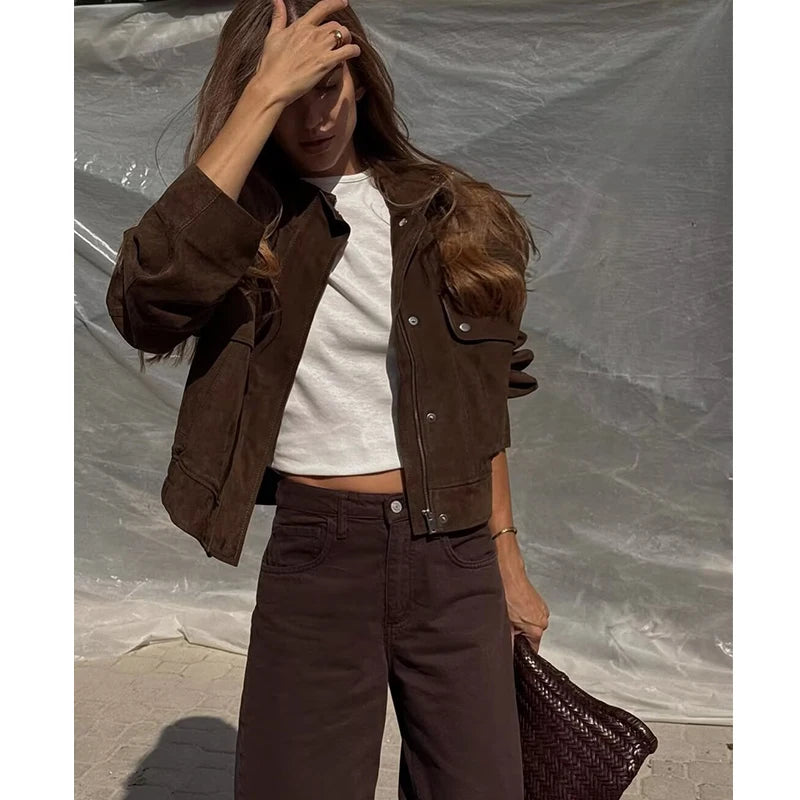 Women's Autumn JacketsNew Fashion Big Pocket Elegant
