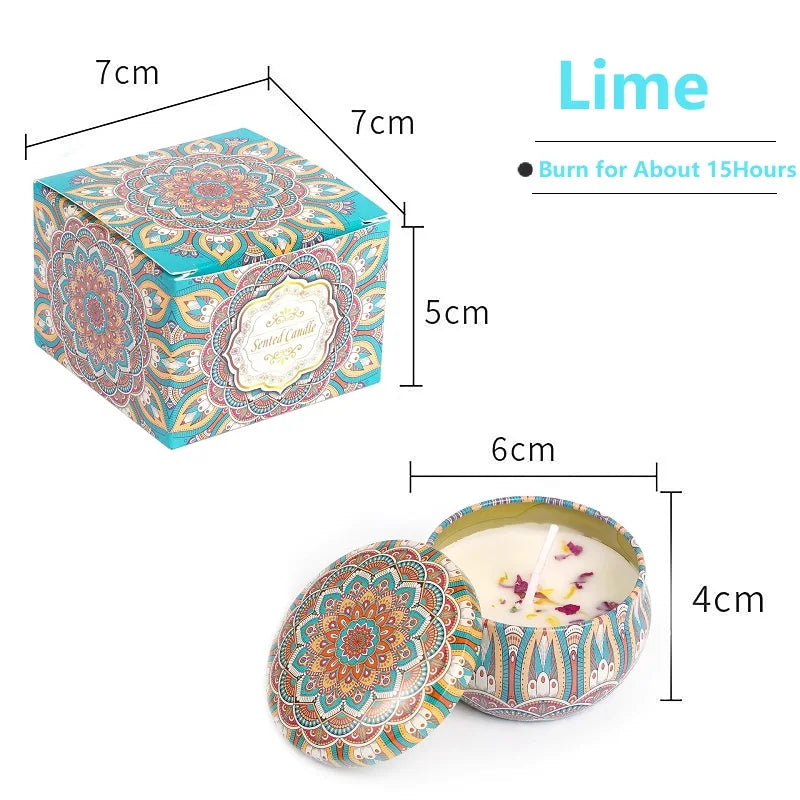1/4PCS Vintage Scented Candles