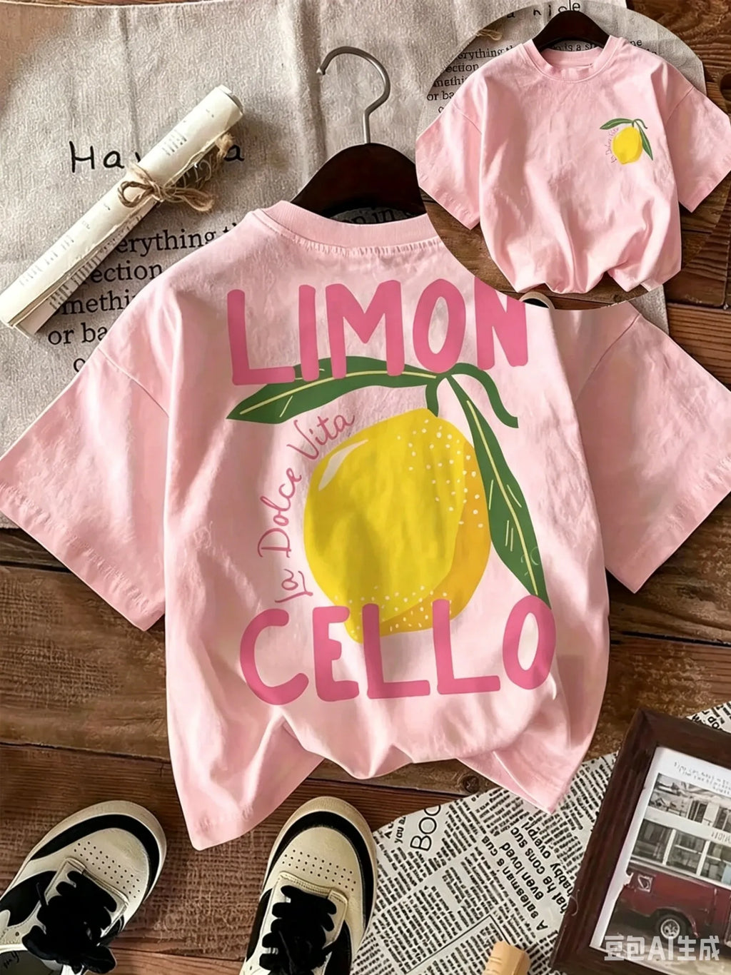 Cotton T-Shirt for Kids, Daily Casual Style