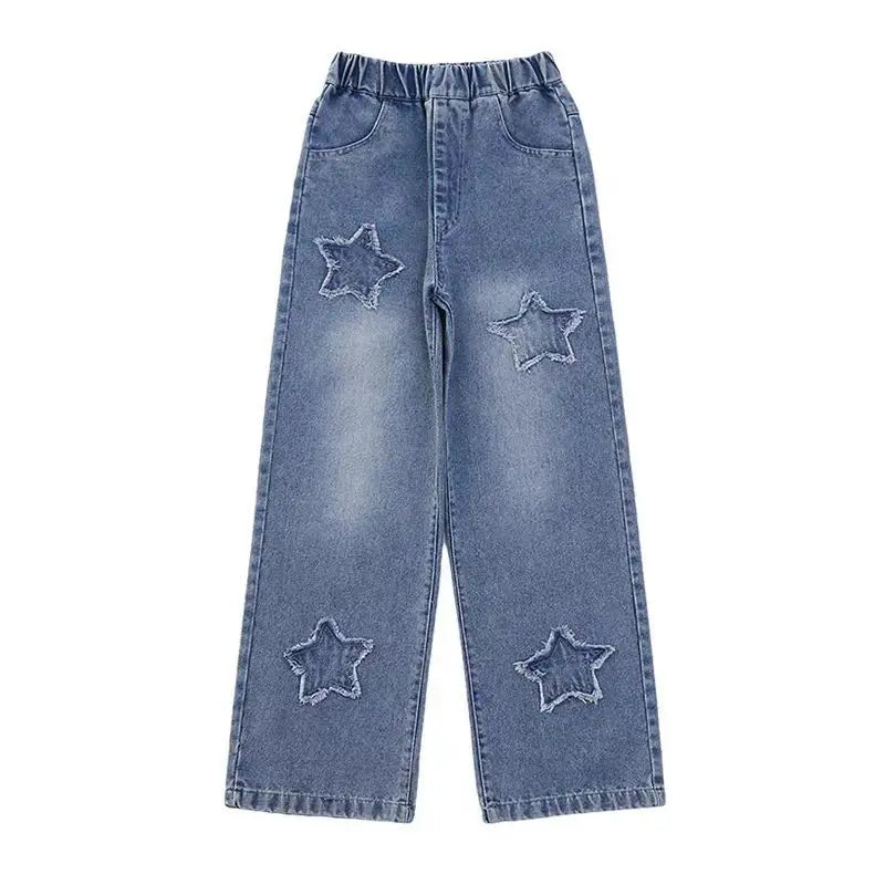Teen Girls Casual Denim Pants