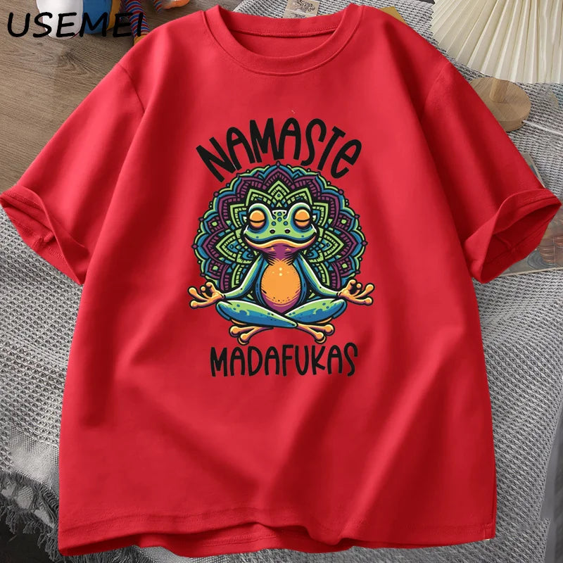 T Shirt Frog Self Care Funny Yoga