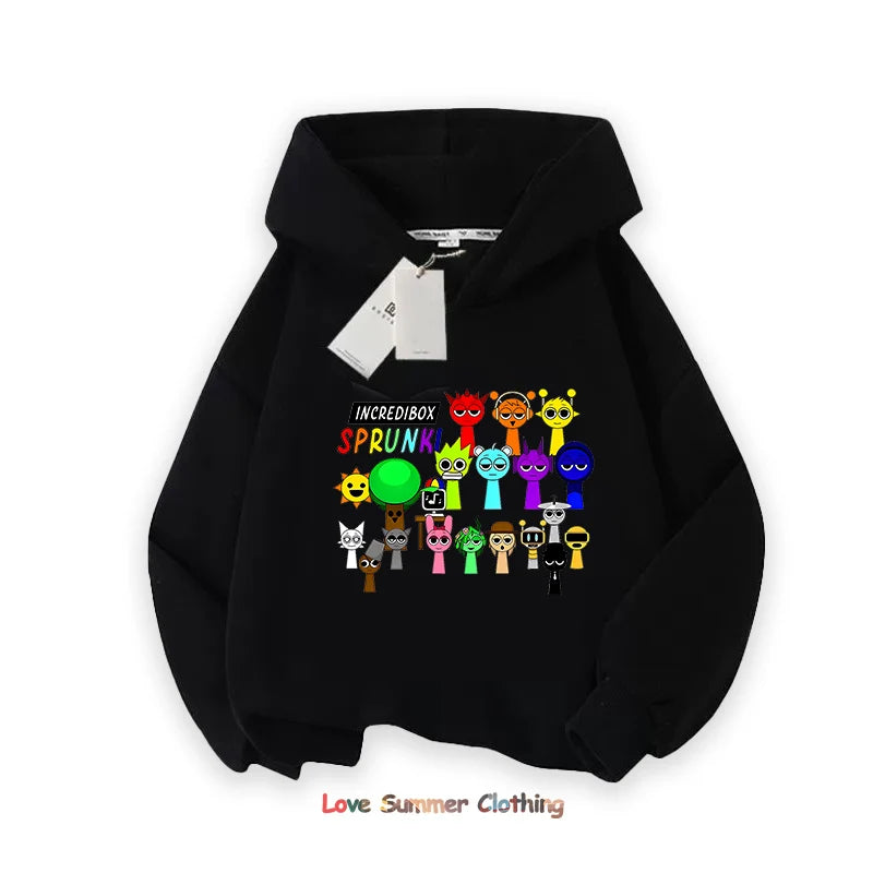 Sprunki Thick Hoodie Sweatshirt Boys