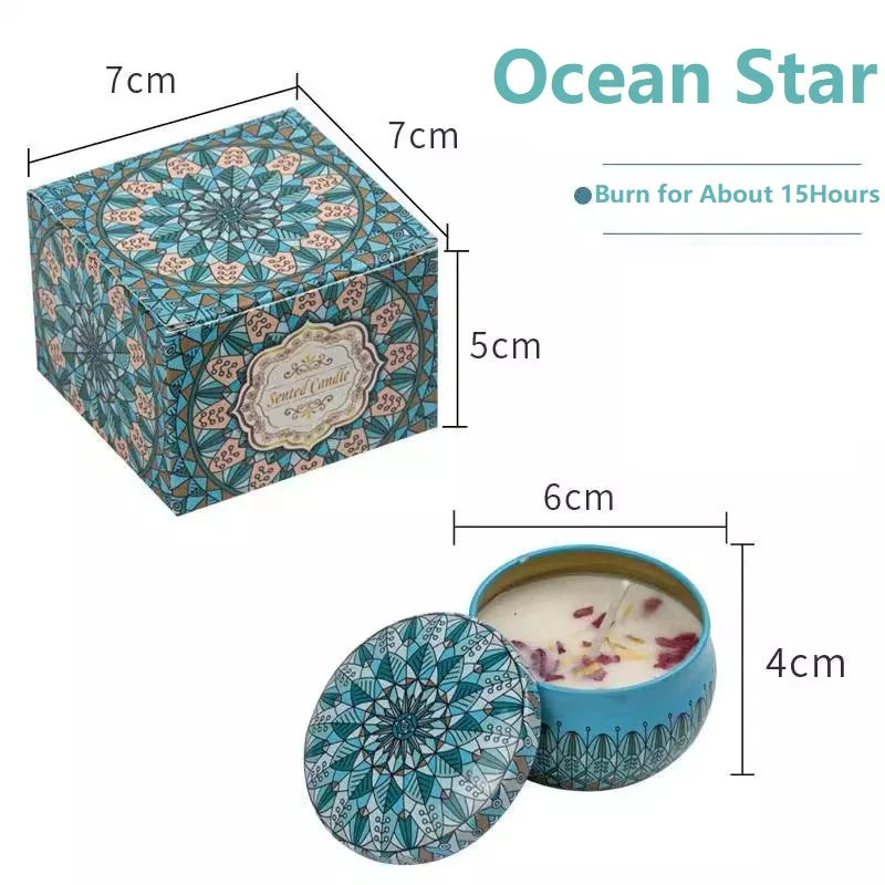 1/4PCS Vintage Scented Candles