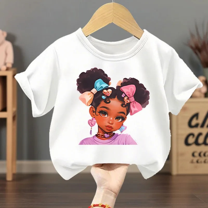 Girls Casual T Shirts Fashion Printed