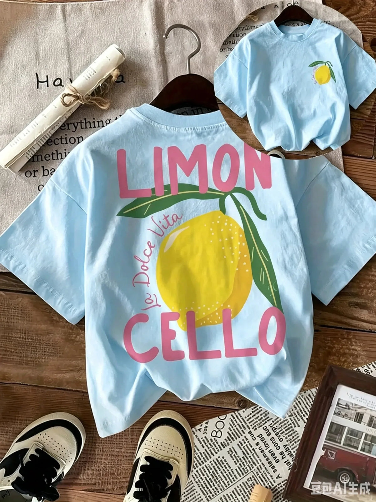 Cotton T-Shirt for Kids, Daily Casual Style