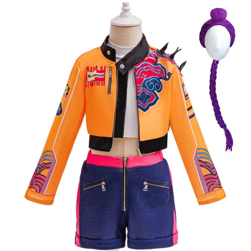Girls Hip Hop Dance Outfit Set Multi Styles Crop Top Jacket