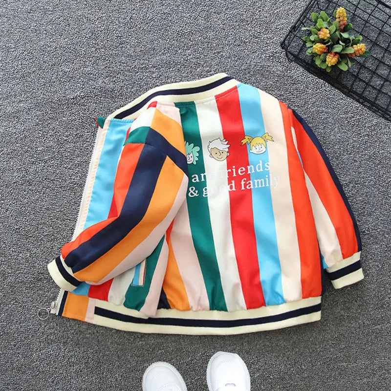 Boys Jackets Spring 2025 Autumn Outerwear for Kids Children Casual Cardigan Toddler Trench Coats Baby Outfits Clothes