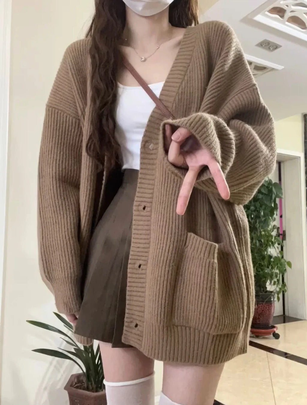 Autumn Winter Women Cardigan Sweater Coats Fashion Female