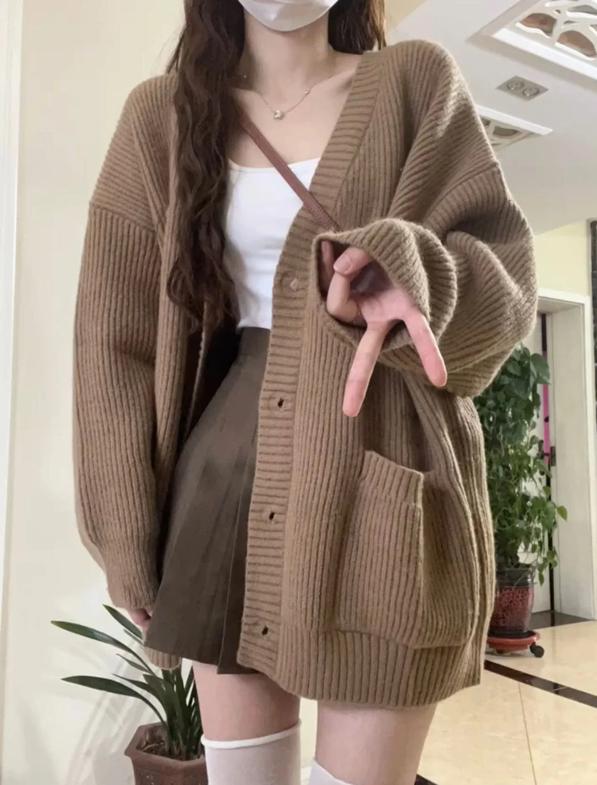 Autumn Winter Women Cardigan Sweater Coats Fashion Female