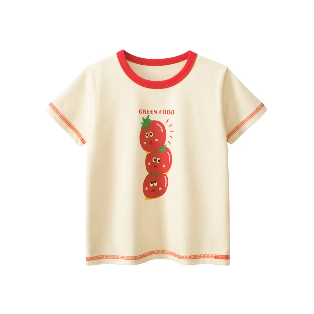 T-shirts Printed Little Girl Top Children Toddler Girl Clothes