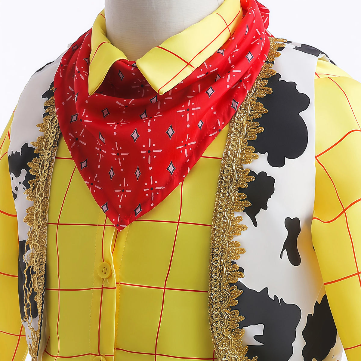 Kids Boys Cowboys Shirt+Vest+Pants Woody Cosplay Costume