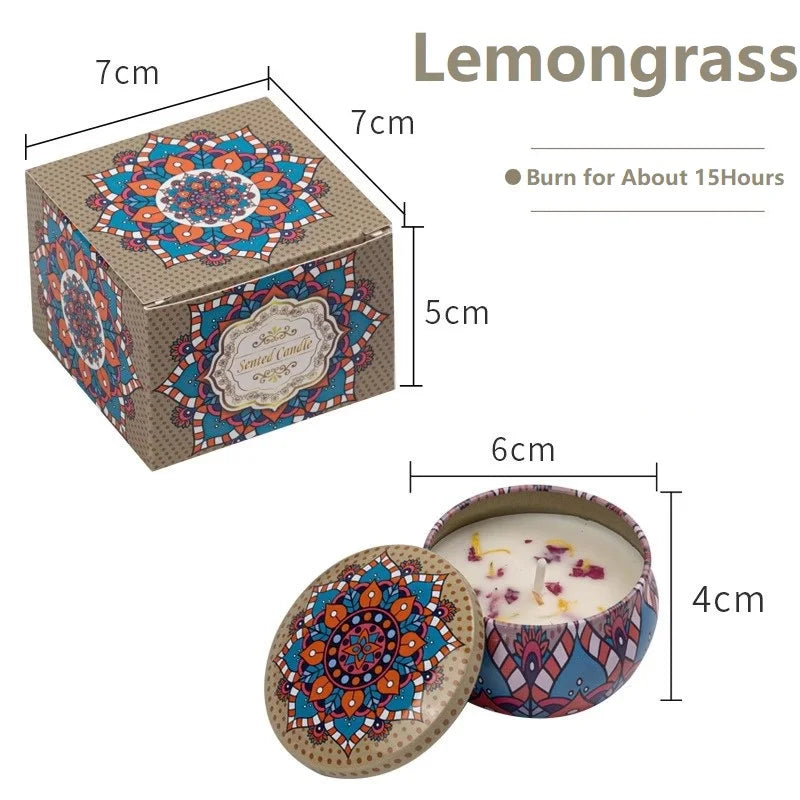 1/4PCS Vintage Scented Candles