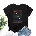 100% Cotton Summer T-Shirt Woman Loose Shirts Fashion Sunrise Print