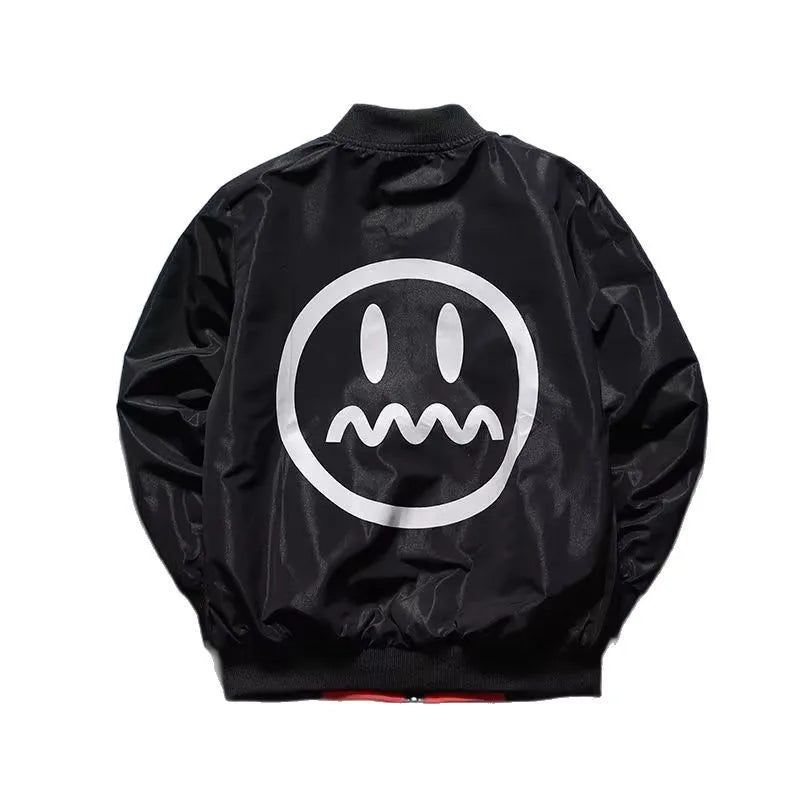 Teen Boys Double Sided Wear Bomber Jacket 2026 Spring Autumn Children Handsome Zipper