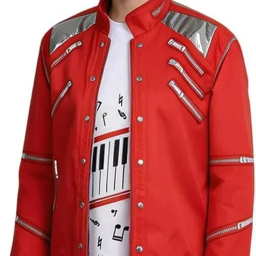 Kids Cosplay Dance Star Costume Set Red Printed 80s 90s Stage Party Outfit
