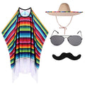 Kid and Adult Mexican Party Costume Colorful
