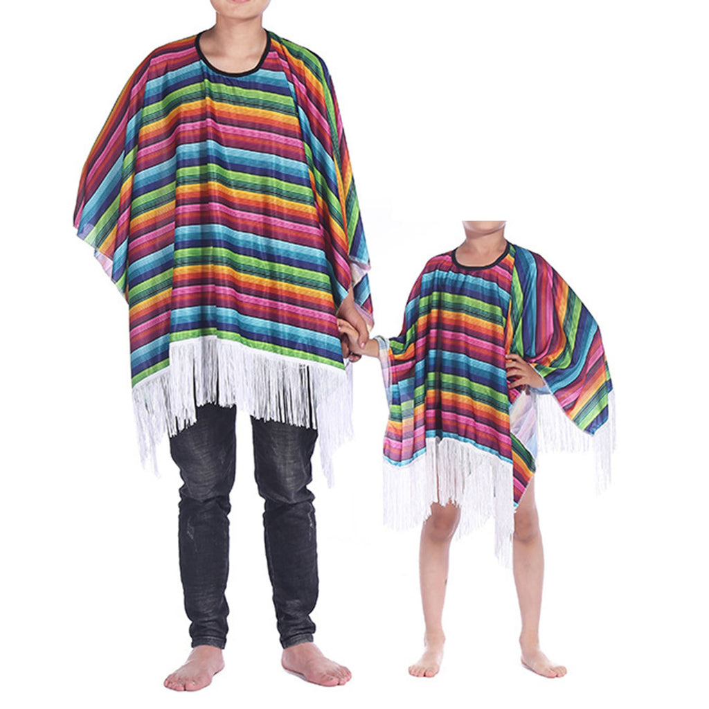 Kid and Adult Mexican Party Costume Colorful