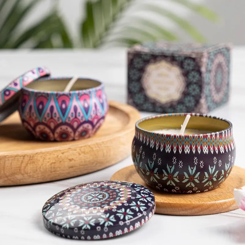 1/4PCS Vintage Scented Candles