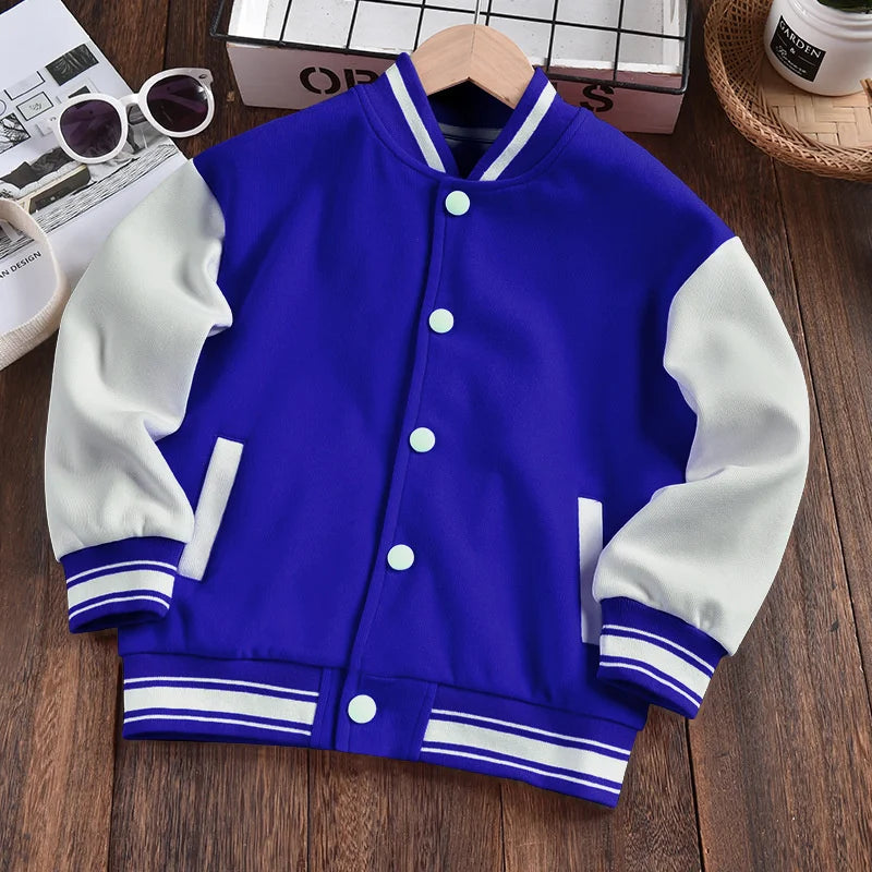 Children's Baseball Jacket Kids Fashion Clothing