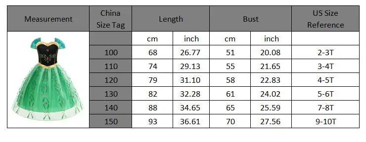 Children Costume Girl Dress Halloween Princess Cosplay