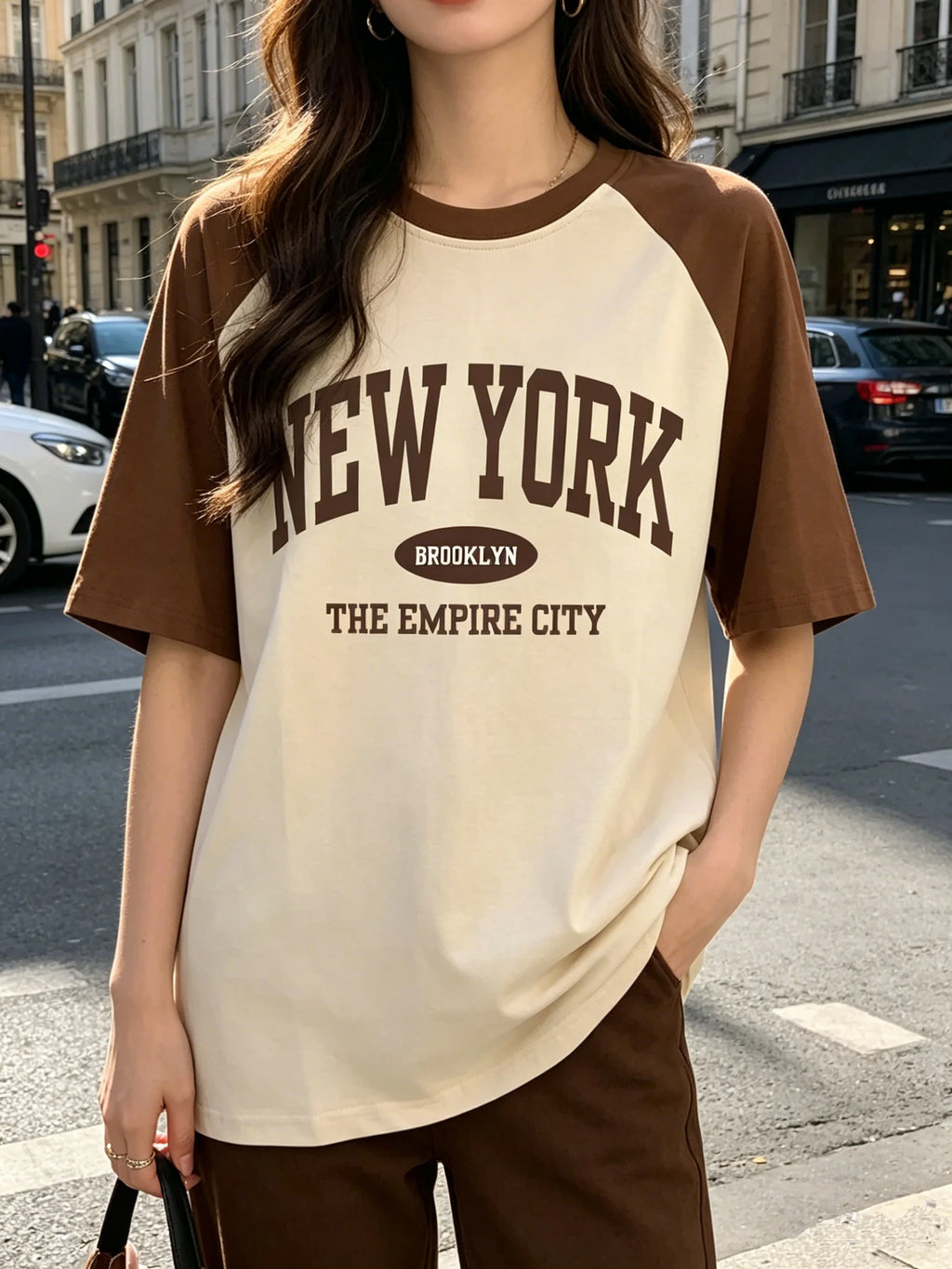 Fashion Brooklyn New York Streetwear T-shirts Women Girl 90s
