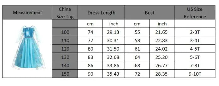 Children Costume Girl Dress Halloween Princess Cosplay