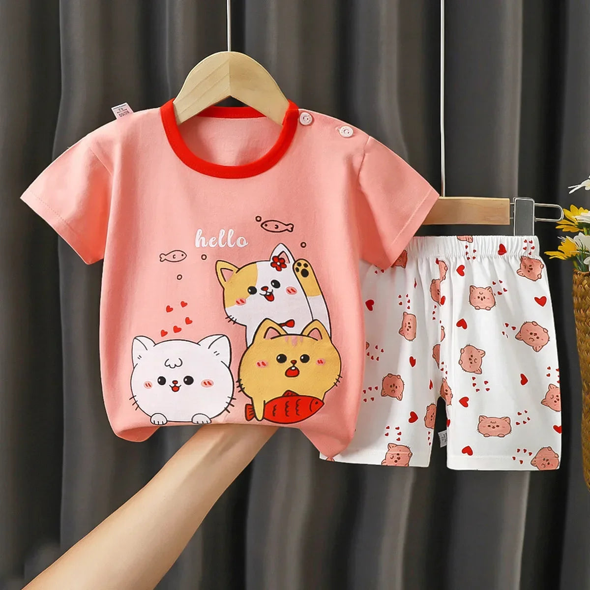 T-shirt Little Girls 2 PCS