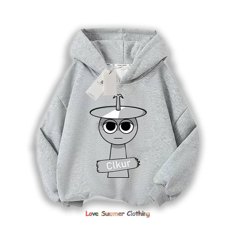 Sprunki Thick Hoodie Sweatshirt Boys