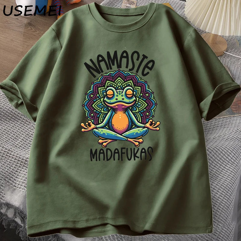 T Shirt Frog Self Care Funny Yoga
