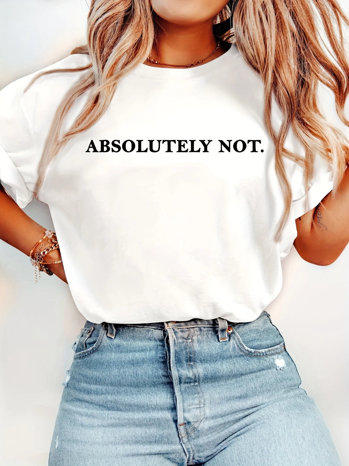 Women's Vintage Letter Print TShirt Unisex Cotton Streetwear Oversized