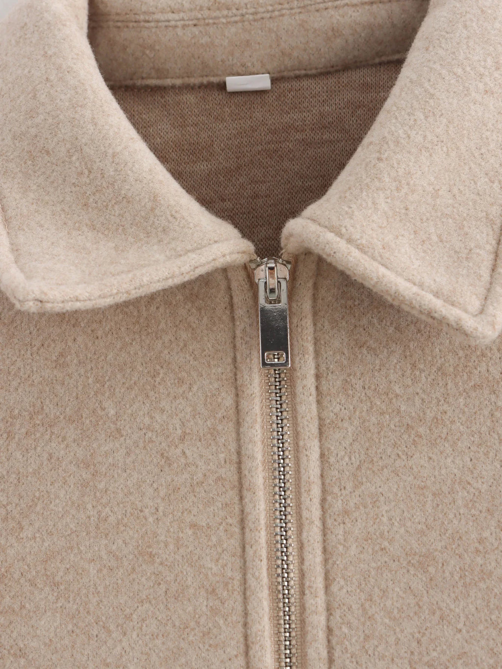 Women's Zipper Jacket Coat New Winter Long Sleeve Pocket Outerwear Coat Short Street Elegant Women's Jacket