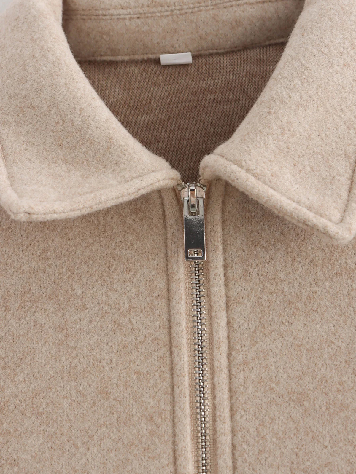 Women's Zipper Jacket Coat New Winter Long Sleeve Pocket Outerwear Coat Short Street Elegant Women's Jacket