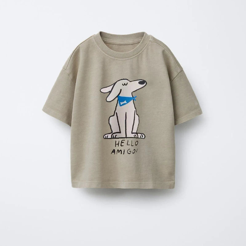 Animal Pattern Boys Clothes T-shirt