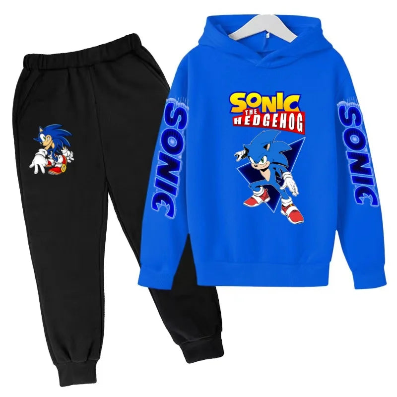 2 PCS Sweatshirt Top Coat+Pants Two-piece set Hoodie Boys