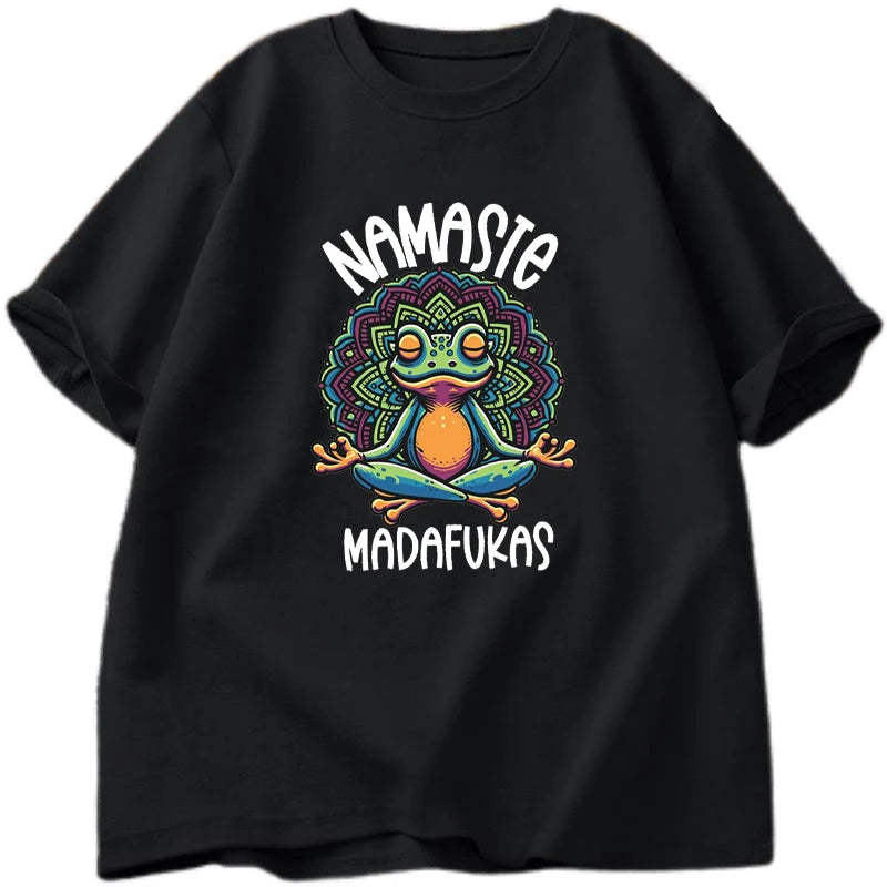 T Shirt Frog Self Care Funny Yoga