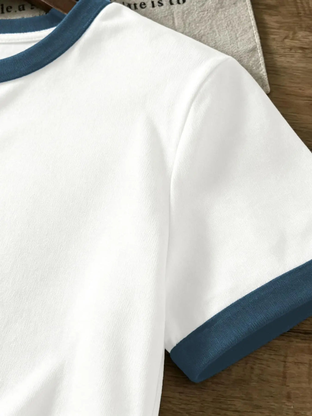 T-Shirt Crew Neck Short Sleeve Loose-Fit Soft Cotton Blend Casual Streetwear