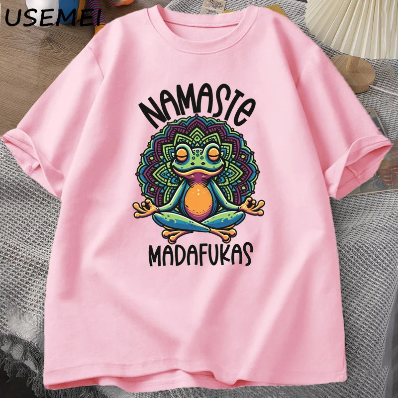 T Shirt Frog Self Care Funny Yoga
