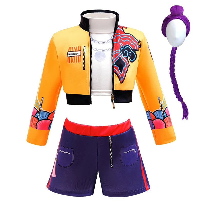 Girls Hip Hop Dance Outfit Set Multi Styles Crop Top Jacket