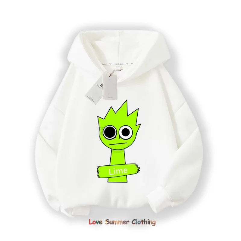 Sprunki Thick Hoodie Sweatshirt Boys